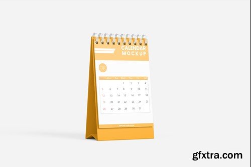 Mini Desk Calendar Mockup DLX6AJP