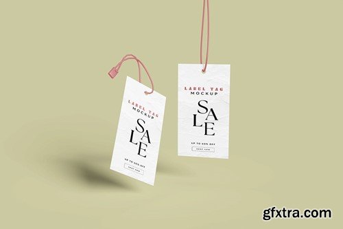 Label Tag PSD Mockup ZL3EBQC