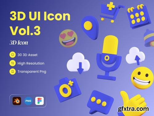 3D Ui Icon Vol. 3 Ui8.net