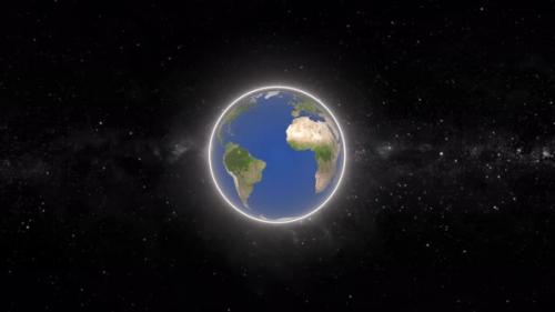 Videohive - Earth Planet animation in space. 2183 - 48025419 - 48025419