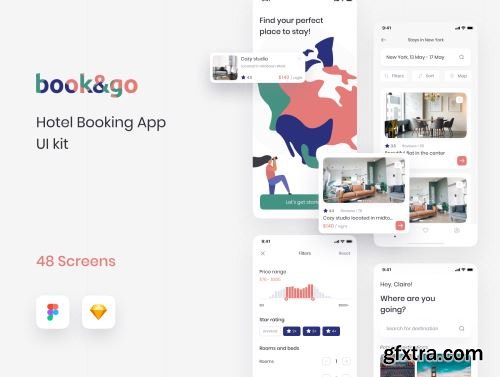 book&go UI kit Ui8.net