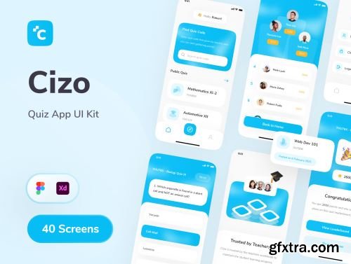 Cizo - Quiz App UI Kit Ui8.net