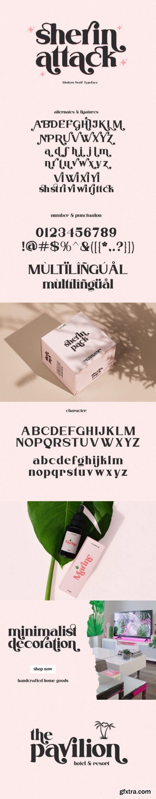 Sherin Attack Font