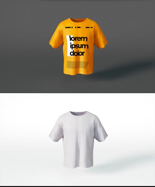 Front View T-Shirt Mockup 639231815