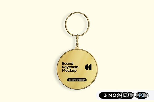 Round Keychain Mockup AGJ3CFH