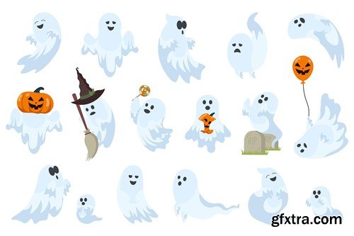 Cute Characters Ghosts V7T9XHC