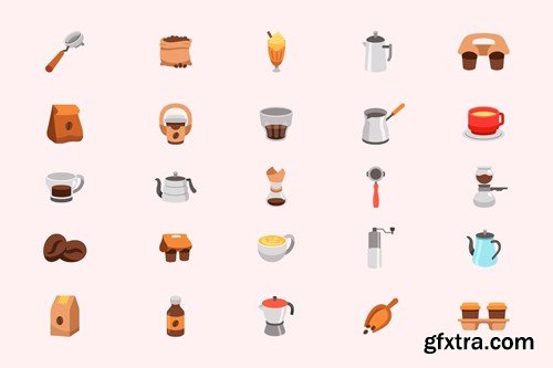 Coffee Shop Business Illustration Set 5R6SM2E