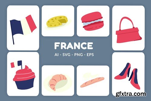 France Vector Illustration v.2 CGXL3QL