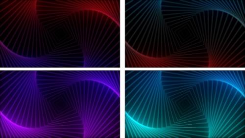 Videohive - Looped Lines Background Pack - 48025820 - 48025820
