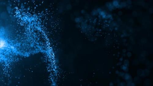 Videohive - Blue Particle Sparks Background - 48025934 - 48025934