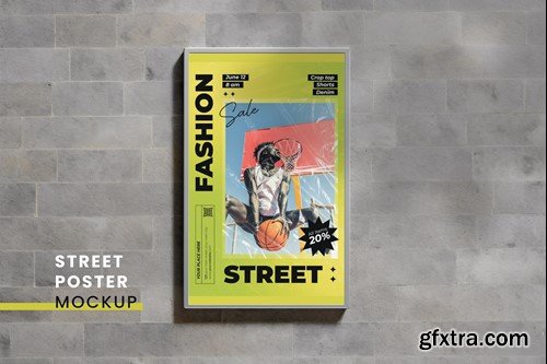 Street Poster Mockup CL2RBAZ