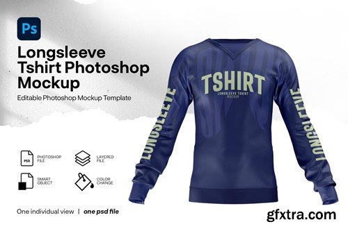 Longsleeve tshirt mockup 6JKT6XL