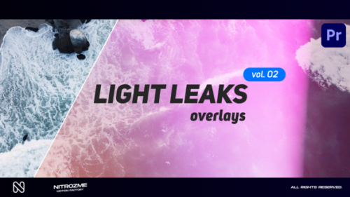 Videohive - Light Leaks Overlays Vol. 02 for Premiere Pro - 48037445 - 48037445