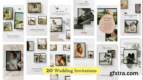 Videohive 20 Glamorous Wedding Invitation Reels and Stories 48199304