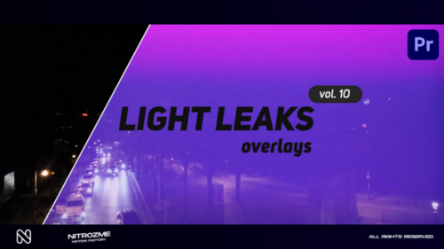 Videohive - Light Leaks Overlays Vol. 10 for Premiere Pro - 48037588 - 48037588