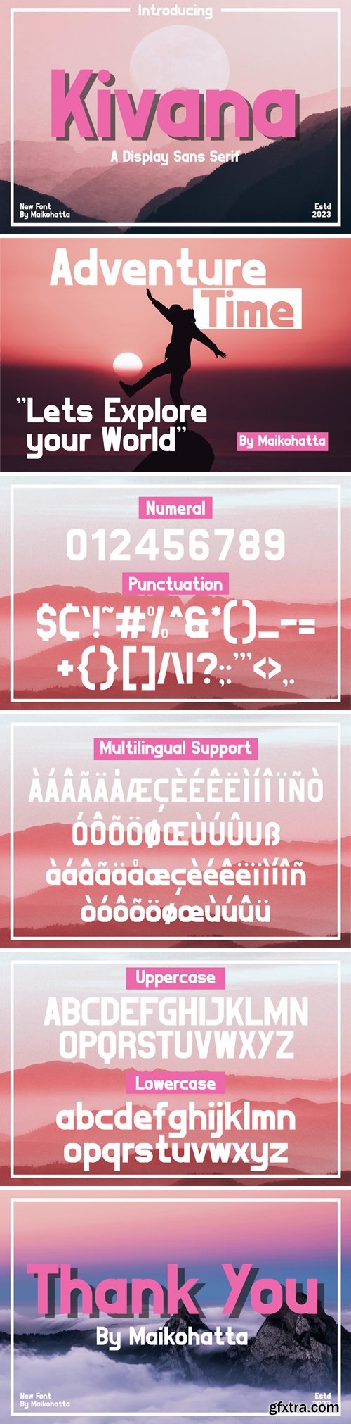 Kivana - Display Sans Serif Font