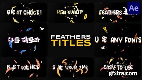 Videohive Feathers Titles for After Effects 48193749