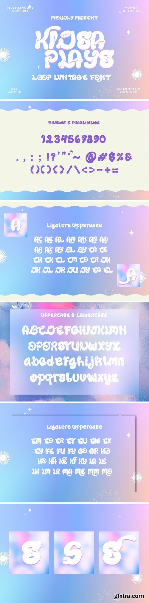 Kidsa Plays - Loop Vintage Font