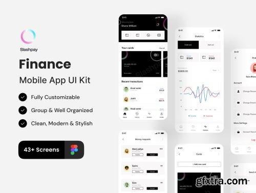 Slashpay - Finance App UI Kit Ui8.net