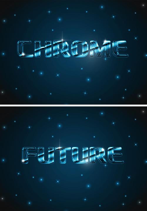 Chrome Text Effect 639225411