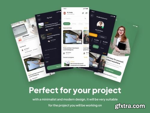 Smaling - Course App UI Kits Ui8.net