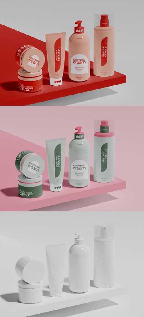 Set of Beauty Products Mockup 639061921