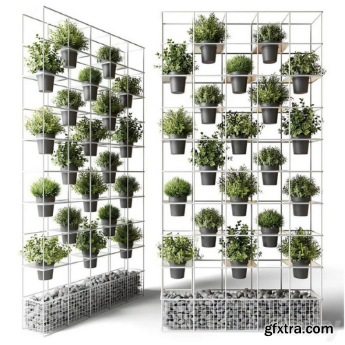 Vertical garden for potted plants