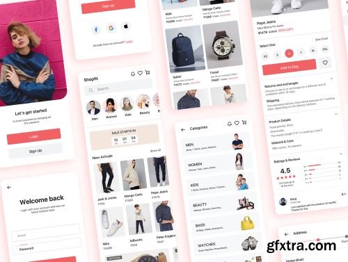 Shopfit - Shopping App UI Kit Ui8.net