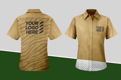 Premium PSD | Work shirt mockup Premium PSD