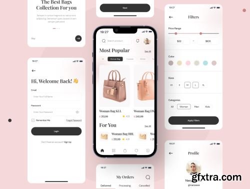 Shoppers - E-Commerce App UI Kit Ui8.net