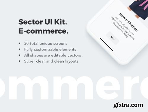 Sector UI Kit. E-commerce Ui8.net