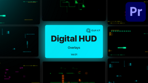 Videohive - Digihud Overlays for Premiere Pro Vol. 01 - 48016857 - 48016857