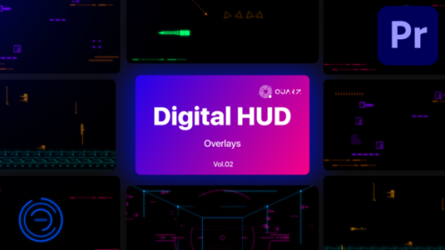 Videohive - Digihud Overlays for Premiere Pro Vol. 02 - 48016860 - 48016860