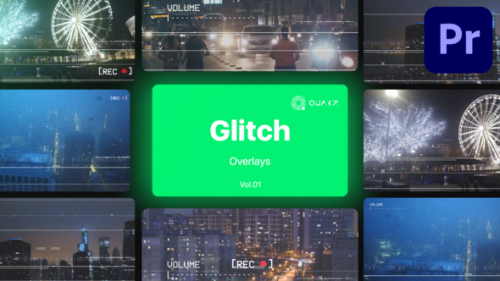 Videohive - Glitch Overlays for Premiere Pro Vol. 01 - 48016924 - 48016924