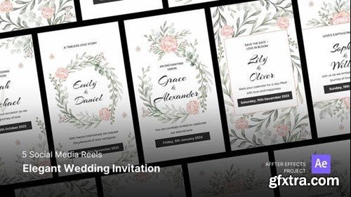 Videohive Social Media Reels - Elegant Wedding Invitation After Effects Template 47695895