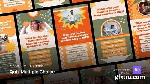 Videohive Social Media Reels - Quiz Mutiple Choice After Effects Template 47695915