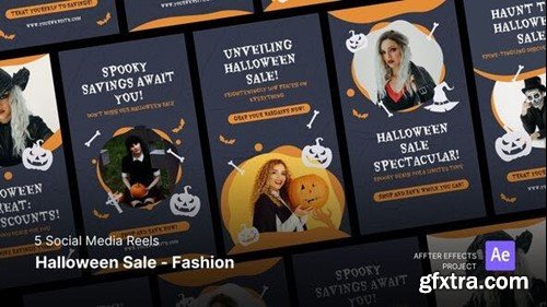 Videohive Social Media Reels - Halloween Sale Fashion After Effects Template 48207302