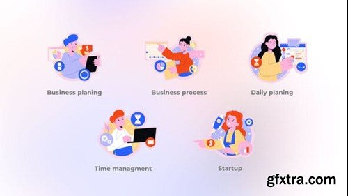 Videohive Business Process - Round Concept 48194656