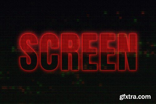 Pixel Screen Matrix Text Effect 4L9ZRPT