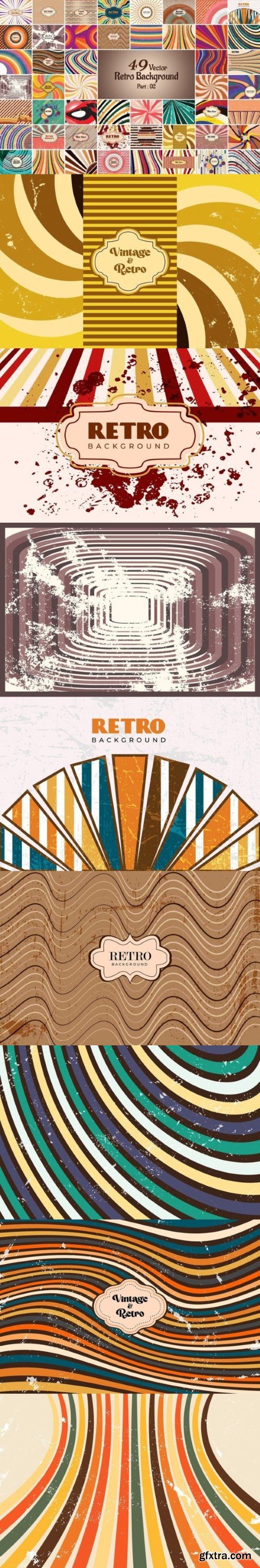 49 Vector Retro Background