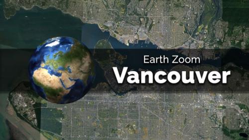 Videohive - Vancouver (Canada) Earth Map Zoom to the City from Space - 48035648 - 48035648