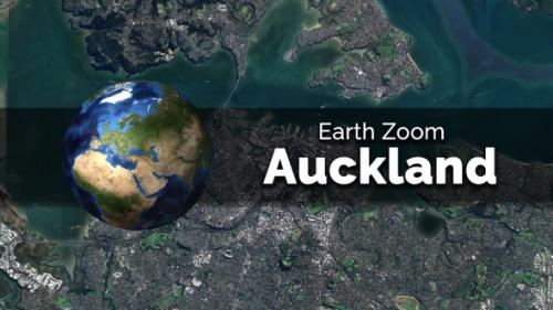 Videohive - Auckland (New Zealand) Earth Map Zoom to the City from Space - 48035681 - 48035681