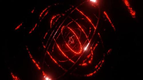 Videohive - Red Organic Ellipsoid Background Vj Loop In HD - 48035838 - 48035838