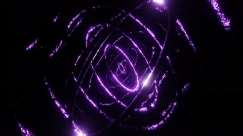 Videohive - Purple Organic Ellipsoid Background Vj Loop In 4K - 48035842 - 48035842