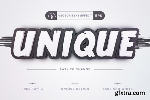 Scratch - Editable Text Effect, Font Style APZ6543