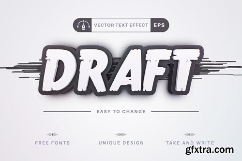 Scratch - Editable Text Effect, Font Style APZ6543