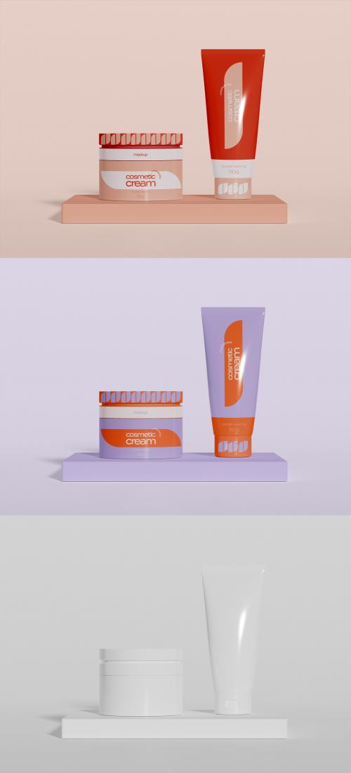 Two Cosmetic Creams Mockup 639060599