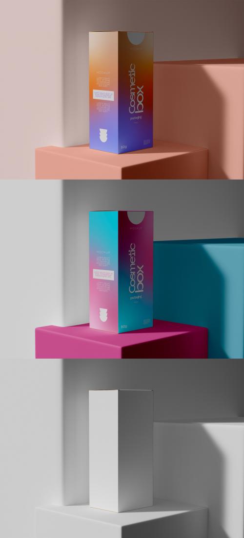 Cosmetic Boxes on Podium Mockup 639059934