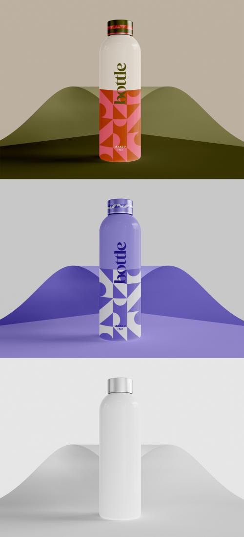 Metallic Bottle Mockup 639059242