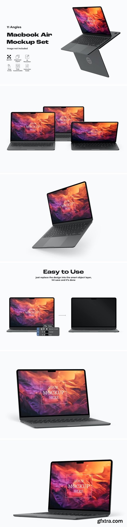 Macbook Air Mockup Set 342883J